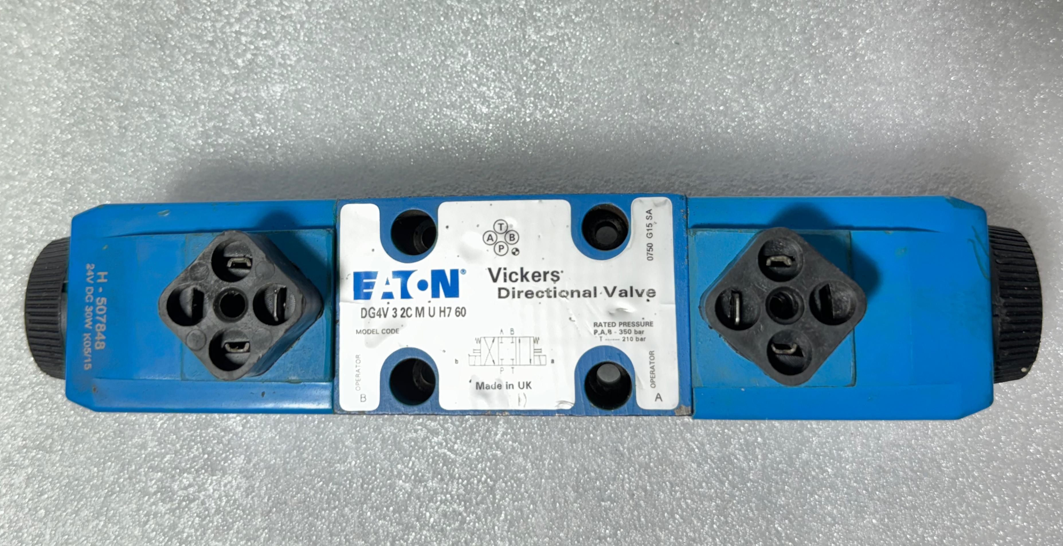 VICKERS DG4V 3 2C M U H7 60 DIRECTIONAL VALVE - VICKERS DG4V 3 2C M U ...