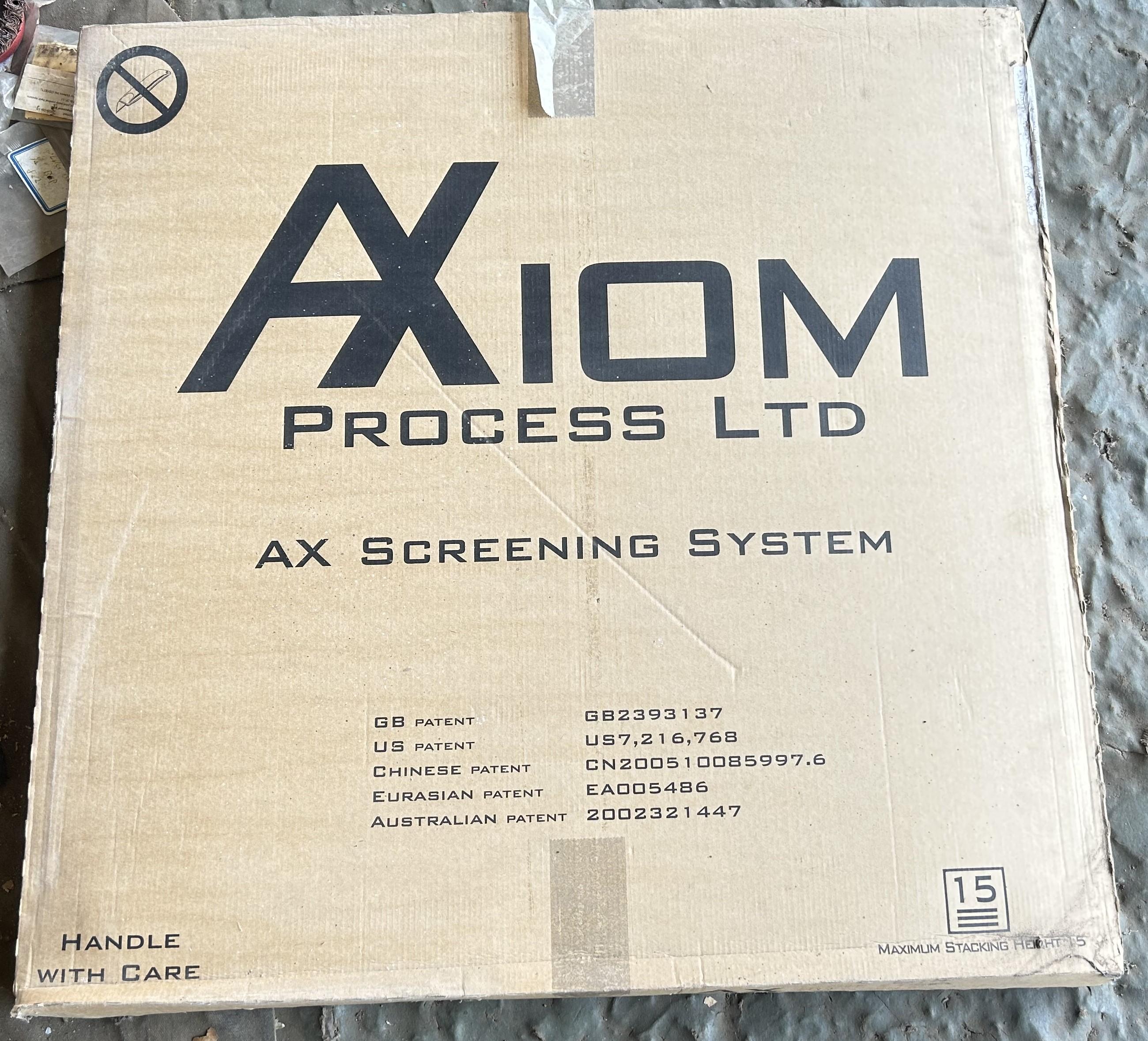 AXIOM PROCESS LTD AX SCREENING SYSTEM AX100TF-143 - AXION PROCESS LTD ...