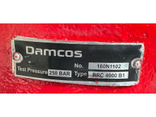 Damcos BRC 4000 B1 Hydraulic double-acting balanced rotary actuator 90o 160N1102