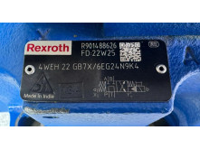 REXROTH 4WE6 JB 6X/E G24 N9K4 HYDRAULIC VALVE WITH BLOCK 4WEH 22 GB7X/6EG24N9K4