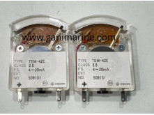 Shibukawa Keiki TEM-42E analog edgewise panel meter