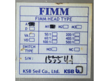 KSB FIMM HEAD TYPE FD110010 INDICATOR
