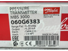 Danfoss MBS 3000 060G6383 Pressure Transmitter