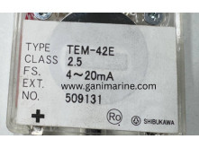 Shibukawa Keiki TEM-42E analog edgewise panel meter